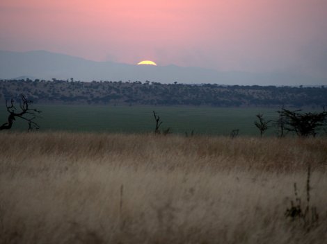 sunset, facing Lakmakau